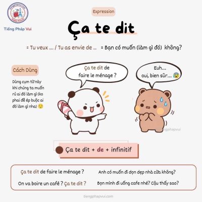 Ca te dit - cách dùng trong tiếng Pháp